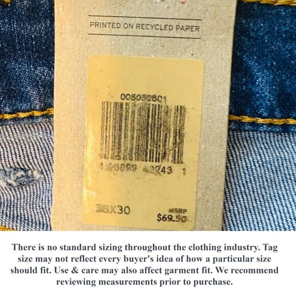 NEW Levis Mens 505 Straight Leg Jeans Stretch Denim Medium Wash Size W38 L30 - Picture 10 of 12